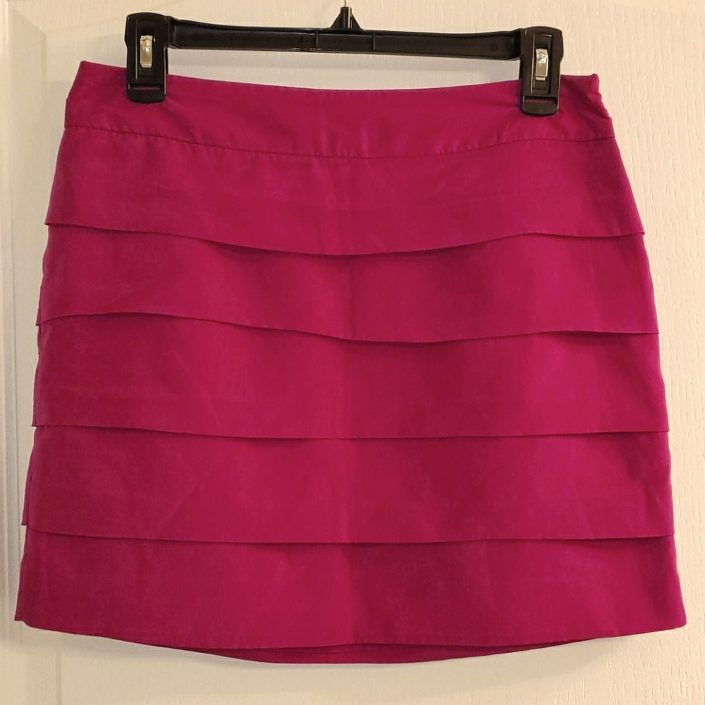 The Limited Fuchsia Pink Layered Mini Skirt Tiered Party Skirt Size 2 NWOT - Picture 1 of 9